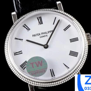 ĐỒNG HỒ NỮ PATEK PHILIPPE CALATRAVA 5120G REPLICA 11 SET 2 DÂY TW FACTORY 35MM (7)