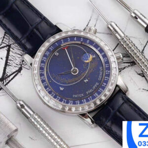 ĐỒNG HỒ PATEK PHILIPPE GRAND COMPLICATION 6102P REPLICA 11 BLUE ĐÍNH ĐÁ AI FACTORY 44MM (8)