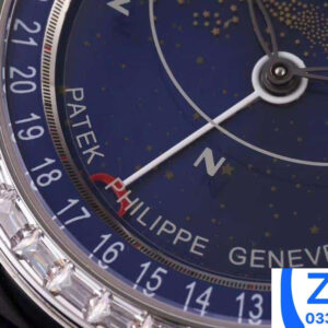 ĐỒNG HỒ PATEK PHILIPPE GRAND COMPLICATION 6102P REPLICA 11 BLUE ĐÍNH ĐÁ AI FACTORY 44MM (9)