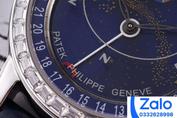 ĐỒNG HỒ PATEK PHILIPPE GRAND COMPLICATION 6102P REPLICA 11 BLUE ĐÍNH ĐÁ AI FACTORY 44MM (9)