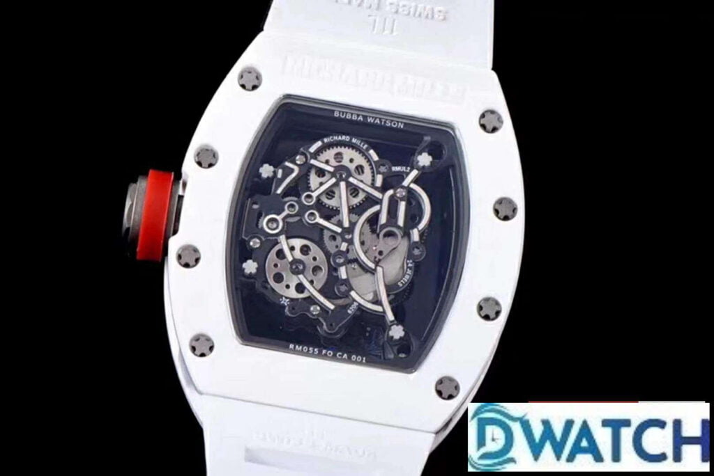 ĐỒNG HỒ NAM RICHARD MILLE RM055 FAKE 1:1 NHÀ MÁY KV ĐÂY ĐEO TRẮNG 45MM