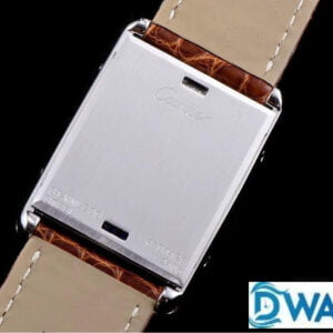 ĐỒNG HỒ NAM CARTIER TANK BASCULANTE FAKE CAO CẤP NHÀ MÁY AW DÂY DA 31MM