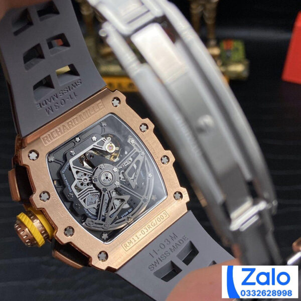 ĐỒNG HỒ NAM RICHARD MILLE RM11-03 REPLICA 11 NHÀ MÁY Z MÀU GHI 44MM