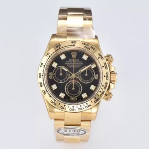 ĐỒNG HỒ NAM ROLEX DAYTONA LEAN FACTORY REPLICA 1:1 CỌC SỐ ĐÍNH ĐÁ 40MM