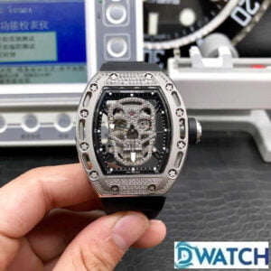 ĐỒNG HỒ NAM RICHARD MILLE RM052-01 FAKE CAO CẤP ĐÍNH ĐÁ LẤP LÁNH 43MM