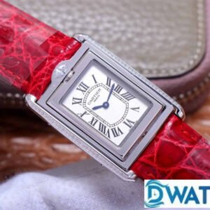 ĐỒNG HỒ NỮ CARTIER TANK BASCULANTE FAKE 1:1 NHÀ MÁY AW 2 MẶT 31MM