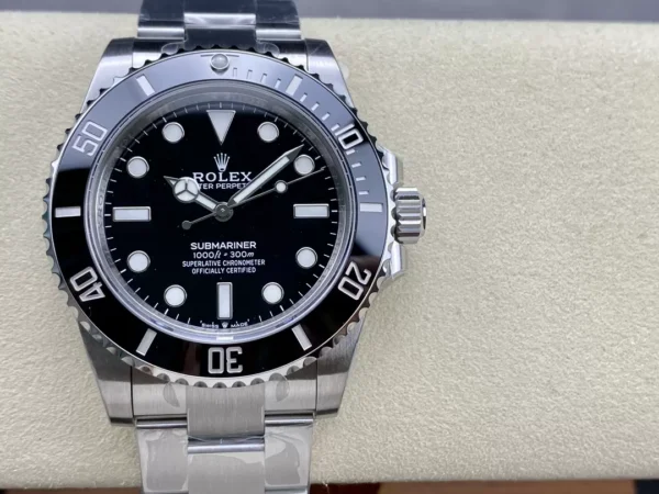 ĐỒNG HỒ NAM ROLEX SUBMARINER 124060 REPLICA 1:1 NHÀ MÁY VS MẶT SỐ ĐEN 41MM