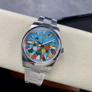 ĐỒNG HỒ NAM ROLEX OYSTER PERPETUAL 124300 REPLICA 1:1 NHÀ MÁY EW FACTORY 41MM