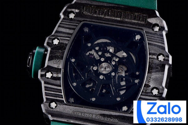 ĐỒNG HỒ NAM RICHARD MILLE RM35-02 REPLICA 11 NHÀ MÁY KV MÀU XANH 44MM