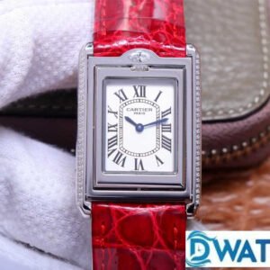 ĐỒNG HỒ NỮ CARTIER TANK BASCULANTE FAKE 1:1 NHÀ MÁY AW 2 MẶT 31MM