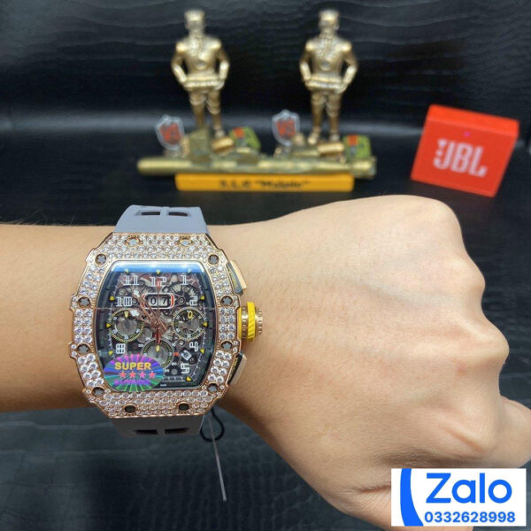 ĐỒNG HỒ NAM RICHARD MILLE RM11-03 REPLICA 11 NHÀ MÁY Z MÀU GHI 44MM
