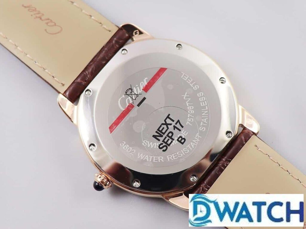 ĐỒNG HỒ NAM CARTIER RONDE LOUIS WR000651 FAKE 1:1 NHÀ MÁY K11 ROSE GOLD 36MM