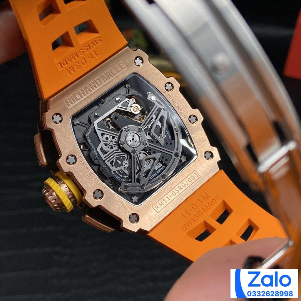 ĐỒNG HỒ NAM RICHARD MILLE RM11-03 REPLICA 11 NHÀ MÁY Z VÀNG HỒNG 44MM