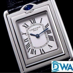 ĐỒNG HỒ NAM CARTIER TANK BASCULANTE FAKE CAO CẤP NHÀ MÁY AW MẶT SỐ THIẾT KẾ 31MM