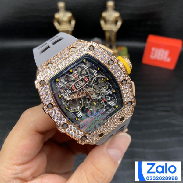 ĐỒNG HỒ NAM RICHARD MILLE RM11-03 REPLICA 11 NHÀ MÁY Z MÀU GHI 44MM