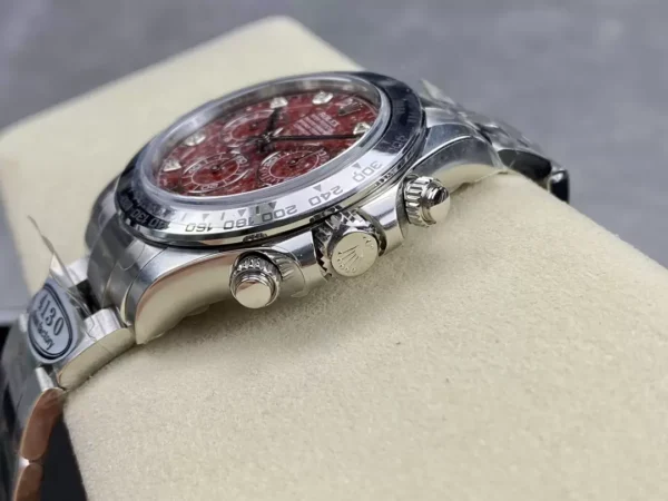 ĐỒNG HỒ NAM ROLEX DAYTONA 116589 REPLICA 1:1 NHÀ MÁY CLEAN FACTORY POMEGRANATE DIAL 40MM