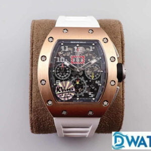 ĐỒNG HỒ NAM RICHARD MILLE RM011 REPLICA NHÀ MÁY KV VỎ VÀNG HỒNG 40MM