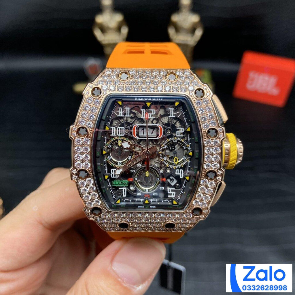 ĐỒNG HỒ NAM RICHARD MILLE RM11-03 REPLICA 11 NHÀ MÁY Z VÀNG HỒNG 44MM