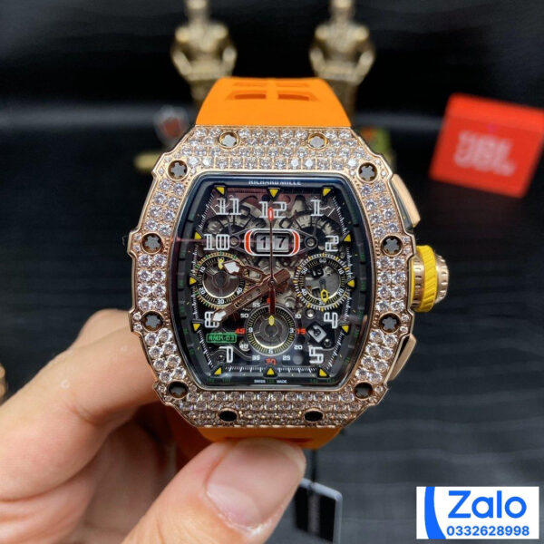 ĐỒNG HỒ NAM RICHARD MILLE RM11-03 REPLICA 11 NHÀ MÁY Z VÀNG HỒNG 44MM