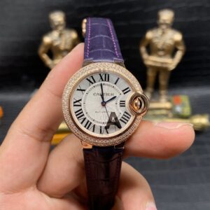 ĐỒNG HỒ NỮ CARTIER BALLON BLUE WE902066 FAKE 1:1 NHÀ MÁY V6 VÀNG HỒNG 33MM