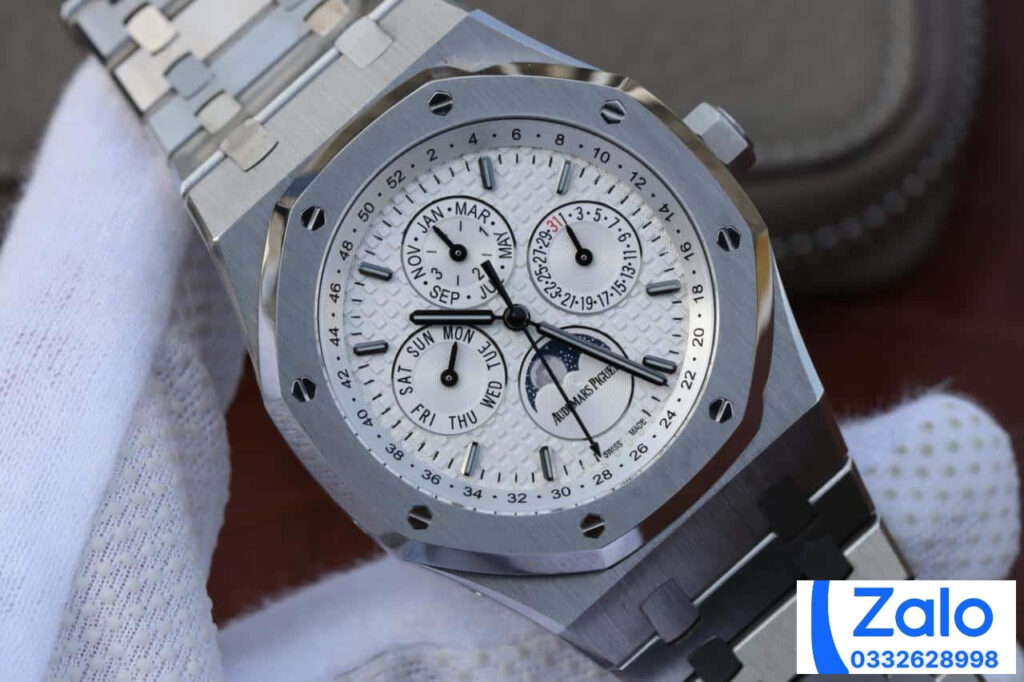 ĐỒNG HỒ NAM AUDEMARS PIGUET ROYAL OAK 26574 FAKE NHÀ MÁY JF LỊCH VẦNG TRĂNG 41MM