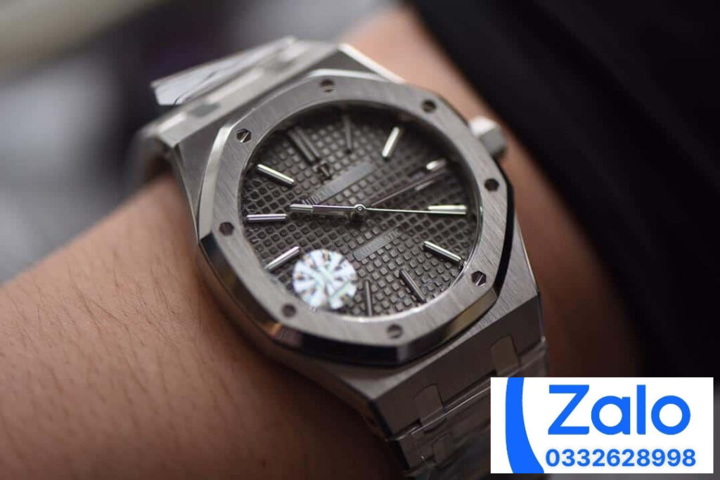 ĐỒNG HỒ NAM AUDEMARS PIGUET ROYAL OAK 15400 FAKE 1:1 NHÀ MÁY JF MÀU ĐEN 41MM