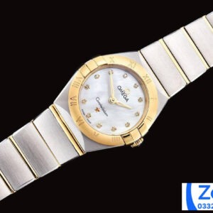 ĐỒNG HỒ NỮ OMEGA CONSTELLATION FAKE 11 NHÀ MÁY GF VÀNG GOLD 25MM