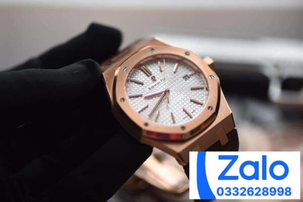 ĐỒNG HỒ NAM AUDEMARS PIGUET ROYAL OAK 15400 FAKE 1:1 NHÀ MÁY JF DÂY DA 41MM