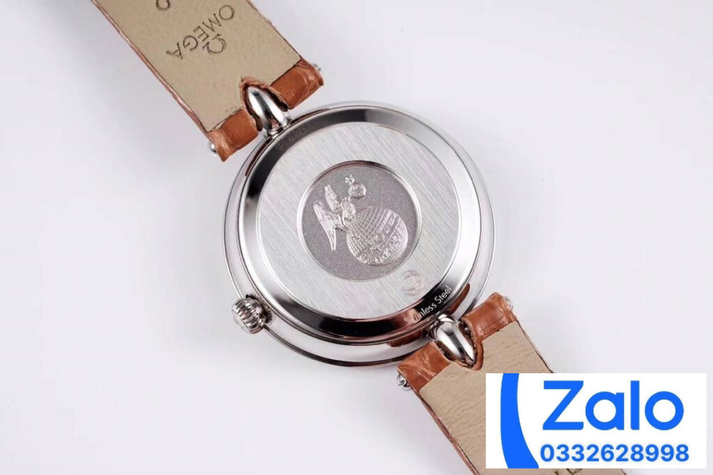 ĐỒNG HỒ NỮ OMEGA DE VILLE FAKE 11 NHÀ MÁY GS DÂY DA NÂU 27MM