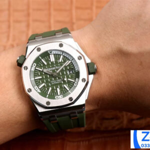 ĐỒNG HỒ NAM AUDEMARS PIGUET ROYAL OAK OFFSHORE 15710 REP 11 NHÀ MÁY JF XANH 42MM