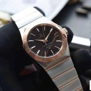 ĐỒNG HỒ NAM OMEGA CONSTELLATION FAKE CAO CẤP NHÀ MÁY VS MẶT SỐ ĐEN 38MM