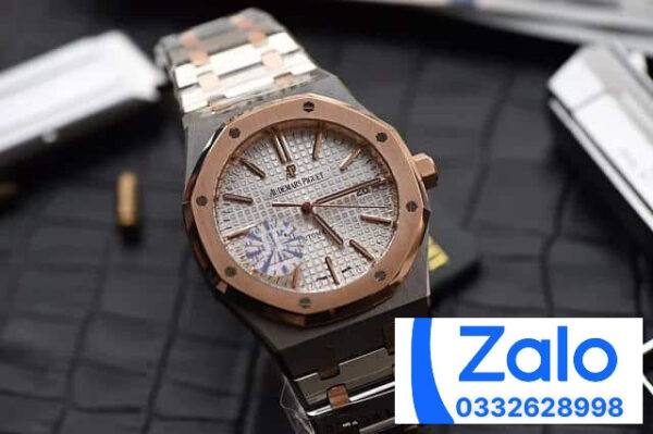 ĐỒNG HỒ NAM AUDEMARS PIGUET ROYAL OAK 15400 FAKE 11 NHÀ MÁY JF DÂY THÉP 41MM