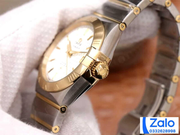 ĐỒNG HỒ NAM OMEGA CONSTELLATION FAKE NHÀ MÁY VS FACTORY VÀNG GOLD 38MM