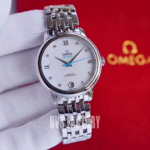 ĐỒNG HỒ NỮ OMEGA DE VILLE FAKE CAO CẤP NHÀ MÁY UVS MẶT SỐ GẤU 32MM