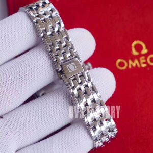 ĐỒNG HỒ NỮ OMEGA DE VILLE FAKE CAO CẤP NHÀ MÁY UVS MẶT SỐ GẤU 32MM