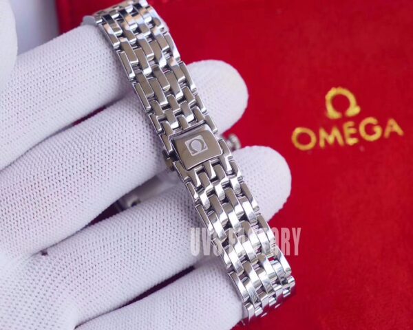 ĐỒNG HỒ NỮ OMEGA DE VILLE FAKE CAO CẤP NHÀ MÁY UVS MẶT SỐ GẤU 32MM