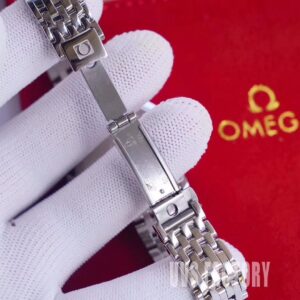 ĐỒNG HỒ NỮ OMEGA DE VILLE FAKE CAO CẤP NHÀ MÁY UVS MẶT SỐ GẤU 32MM