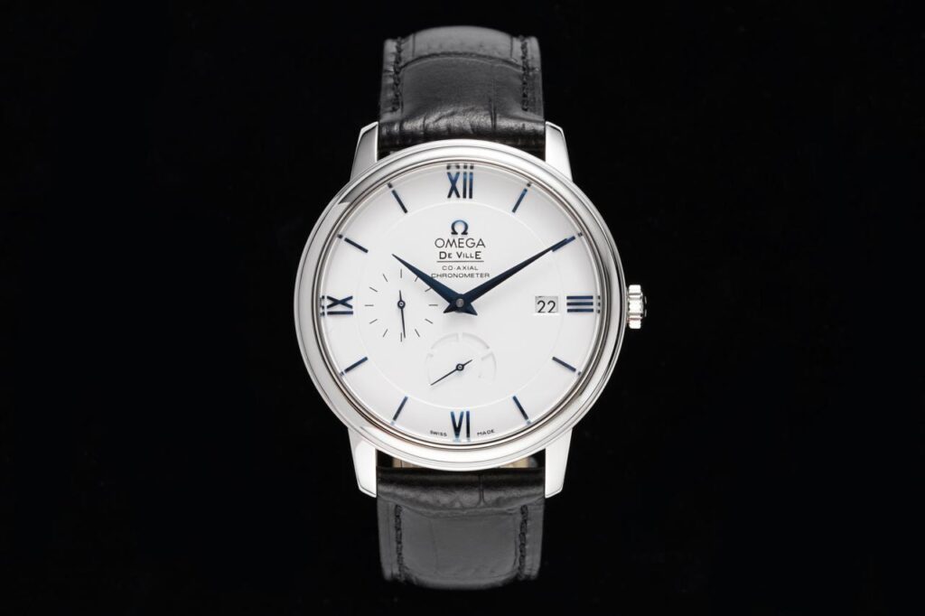 ĐỒNG HỒ NAM OMEGA DE VILLE FAKE CAO CẤP NHÀ MÁY AZ CỌC SỐ LA MÃ 40MM