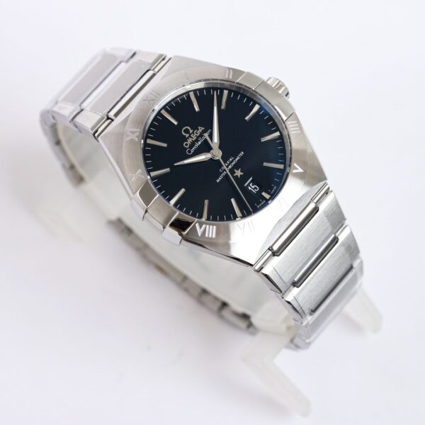 ĐỒNG HỒ UNISEX OMEGA CONSTELLATION FAKE CAO CẤP NHÀ MÁY OR MẶT ĐEN 39MM
