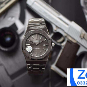 ĐỒNG HỒ NAM AUDEMARS PIGUET ROYAL OAK 15400 FAKE 1:1 NHÀ MÁY JF MÀU ĐEN 41MM