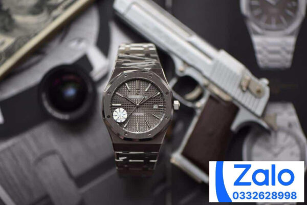 ĐỒNG HỒ NAM AUDEMARS PIGUET ROYAL OAK 15400 FAKE 1:1 NHÀ MÁY JF MÀU ĐEN 41MM