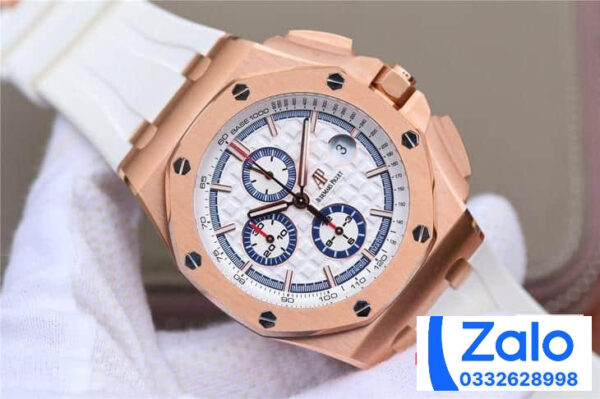 ĐỒNG HỒ AUDEMARS PIGUET ROYAL OAK OFFSHORE 264080 REP NHÀ MÁY JF MẶT TRẮNG 44MM