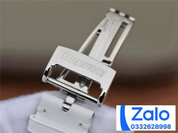 ĐỒNG HỒ NỮ AUDEMARS PIGUET 77303BC FAKE 1:1 MÀU TRẮNG DÂY DA 39.5MM