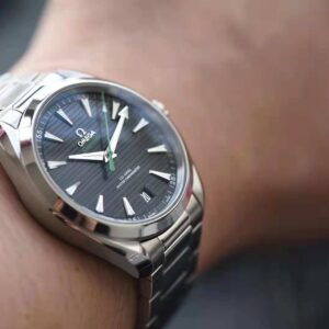 ĐỒNG HỒ NAM OMEGA SEAMASTER AQUA TERRA FAKE 11 NHÀ MÁY VS KIM XANH LÁ 41MM