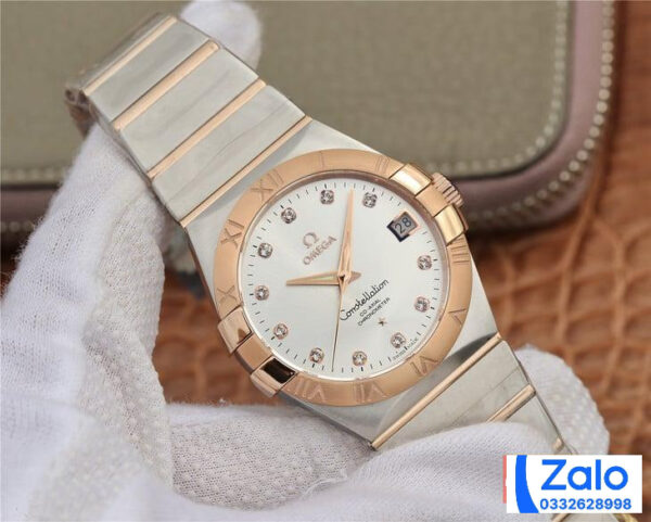 ĐỒNG HỒ NAM OMEGA CONSTELLATION FAKE 11 NHÀ MÁY 3S LỘ CƠ 38MM