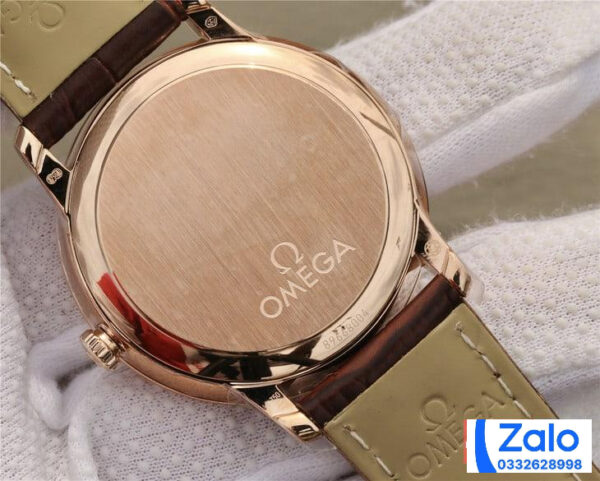 ĐỒNG HỒ NAM OMEGA DE VILLE FAKE 11 NHÀ MÁY DV VIỀN VỎ VÀNG HỒNG 40MM