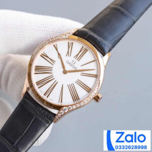 ĐỒNG HỒ NỮ OMEGA DE VILLE FAKE 1:1 NHÀ MÁY WWF FACTORY VÀNG GOLD 36MM