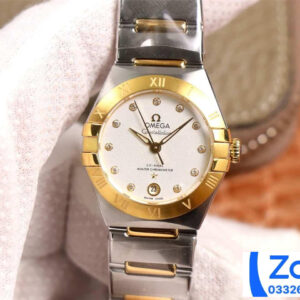 ĐỒNG HỒ NỮ OMEGA CONSTELLATION FAKE CAO CẤP NHÀ MÁY 3S VÀNG GOLD 29MM