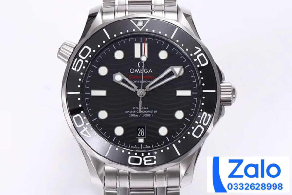 ĐỒNG HỒ NAM OMEGA SEAMASTER DIVER 300M FAKE 11 NHÀ MÁY VS MẶT SỐ ĐEN 42MM