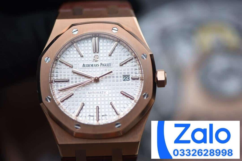 ĐỒNG HỒ NAM AUDEMARS PIGUET ROYAL OAK 15400 FAKE 1:1 NHÀ MÁY JF DÂY DA 41MM